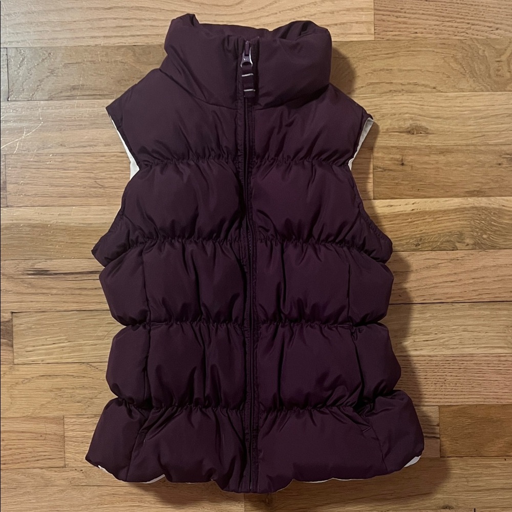 Lands' End Kids Puffer Vest - Dark Purple